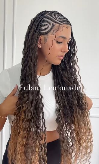 Fulani Lemonade Braids