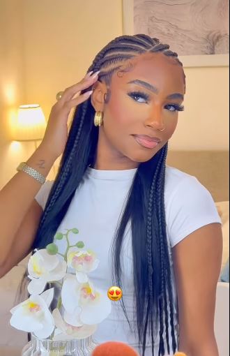 Cornrow Stitch Braids with a Sleek Finish