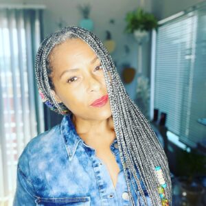Grey Blended Classic Box Braids