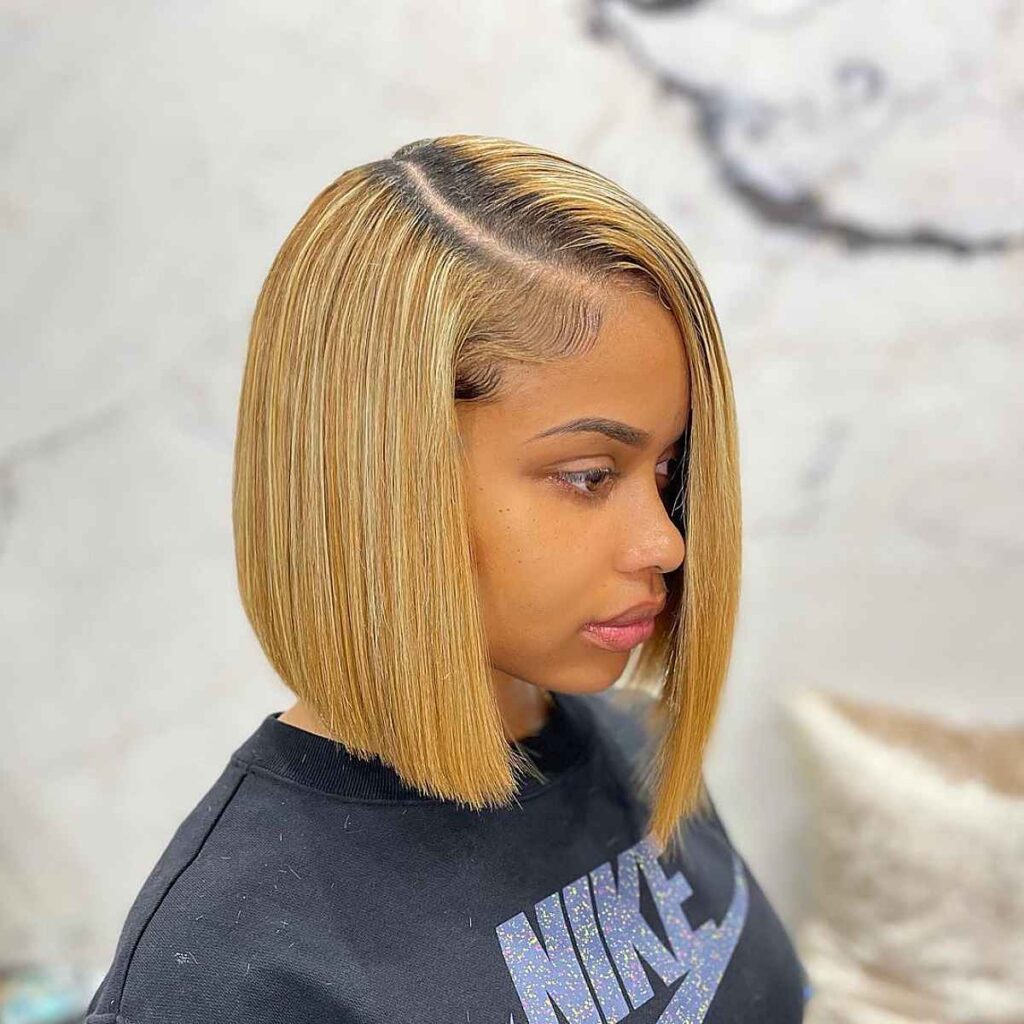 Golden Blonde Bob