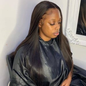 Flawless Middle-Part Straight Sew-In