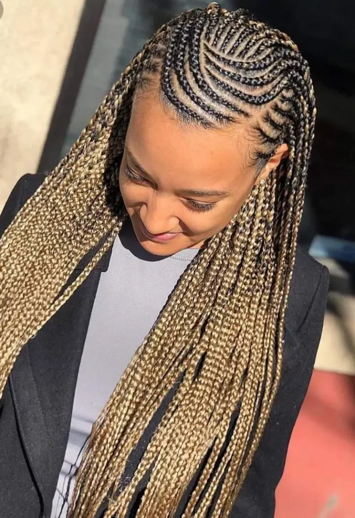 Honey Blonde Feed-In Braids