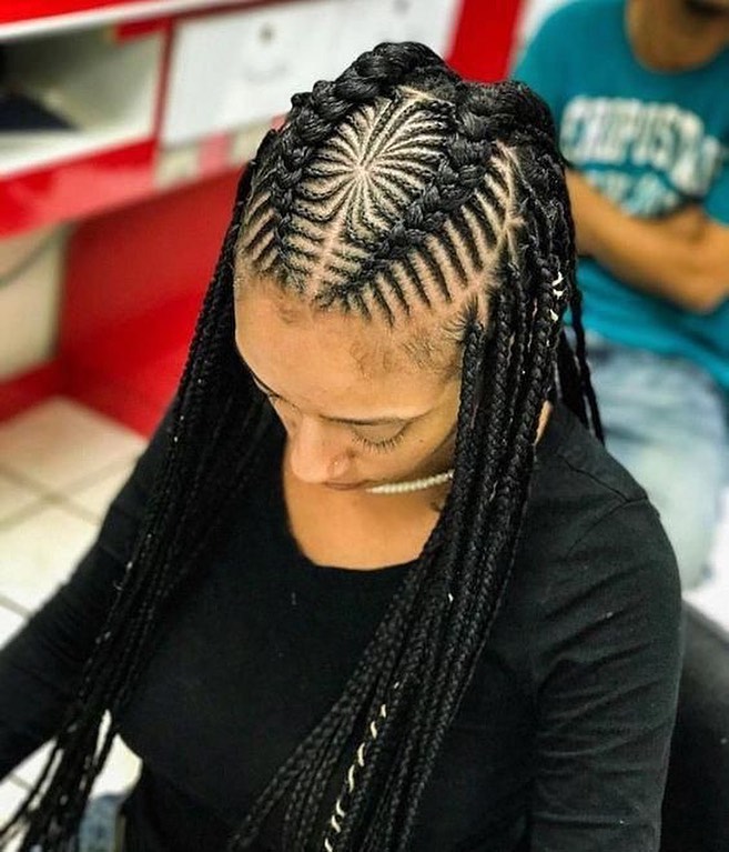 Starburst Cornrow Braids