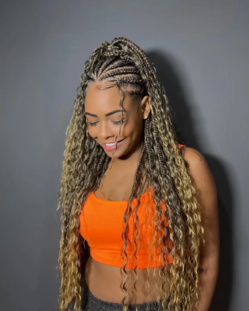 Blonde Fulani Boho Braids