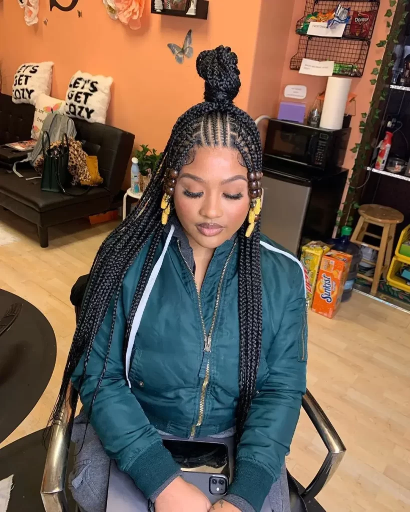 Short Bohemian Fulani Braids