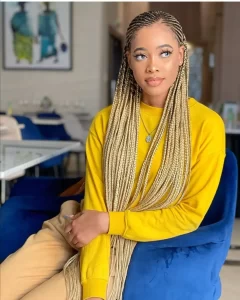 Blonde Fulani Braids with Extra Length