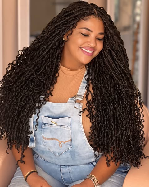 Long Soft Locs with Bohemian Volume