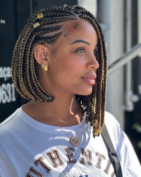 Shoulder-Length Bob Box Braids