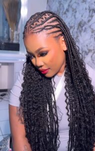 11. Criss-Cross Goddess Braids