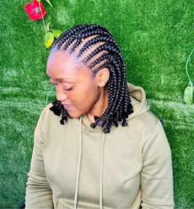 Short Chunky Cornrows