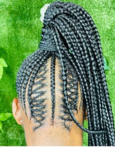Fishbone Braided Ponytail
