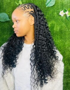 Curly Waterfall Braids