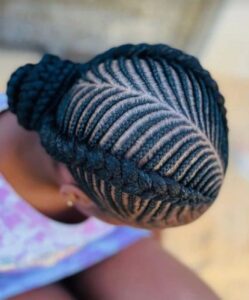 Criss-Cross Bun Braids
