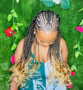 Blonde Ombre Goddess Braids