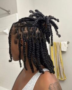Twisted Half-Up Bun
